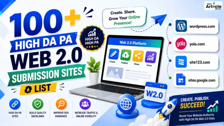 web 2.0 submission sites