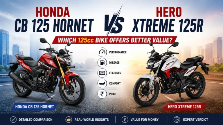 Honda CB 125 Hornet vs Hero Xtreme 125R: Which 125cc Bike Offers Better Value? 1 honda cb 125 hornet vs hero xtreme 125r